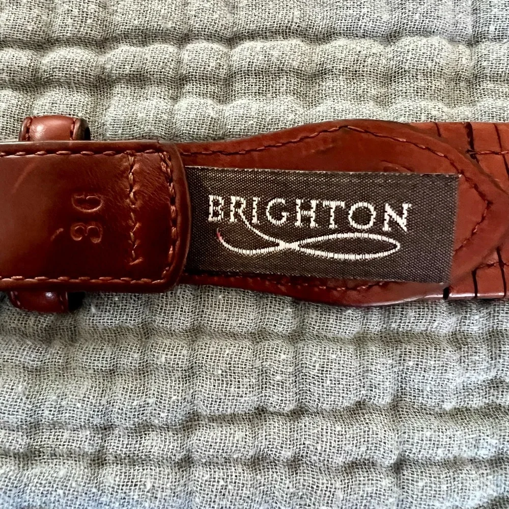 Women’s Brighton Brown Leather Belt - Picture 4 of 7